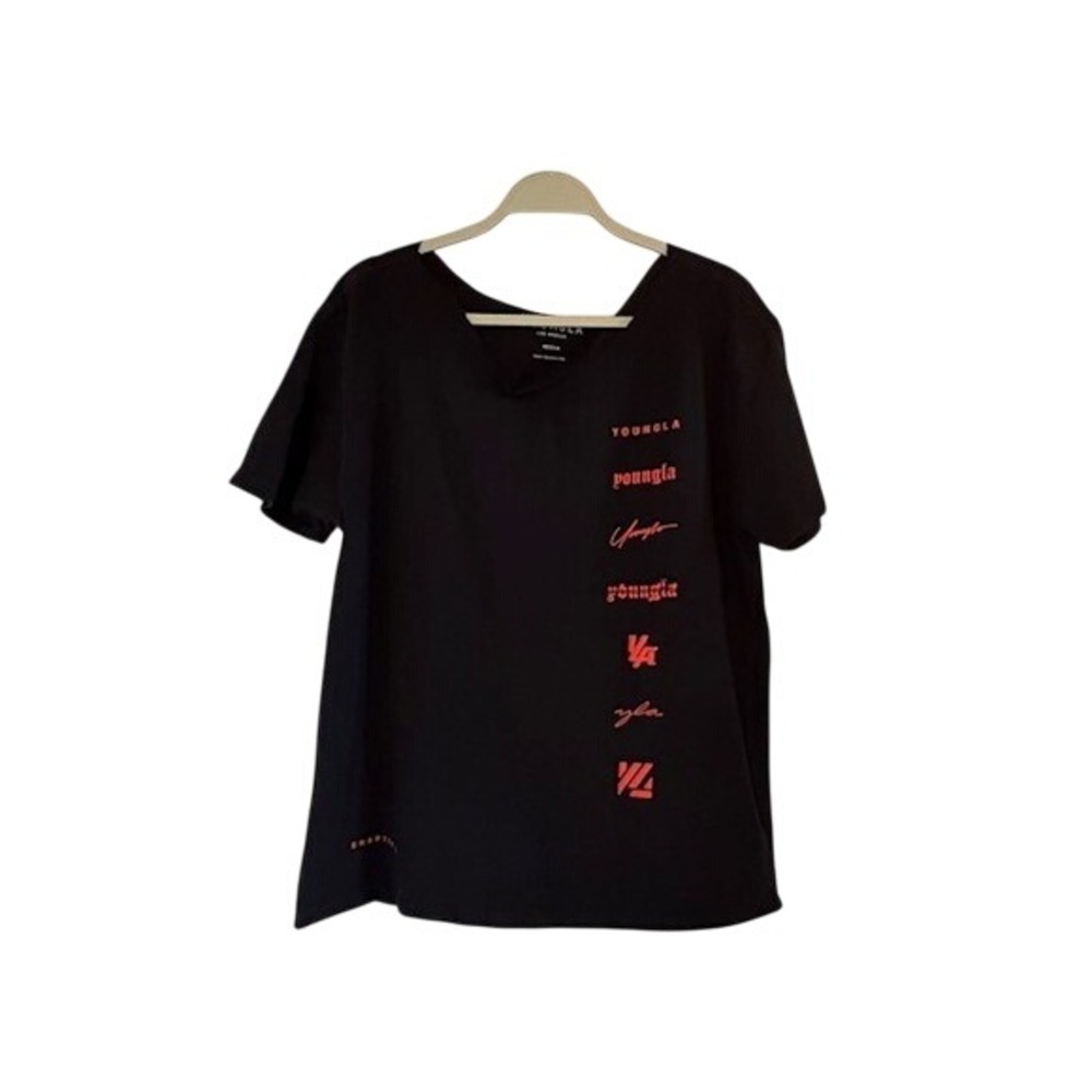 YoungLA Block Party 2023 Los Angeles Meet‎ Greet Graphic Tee Mens Medium Black